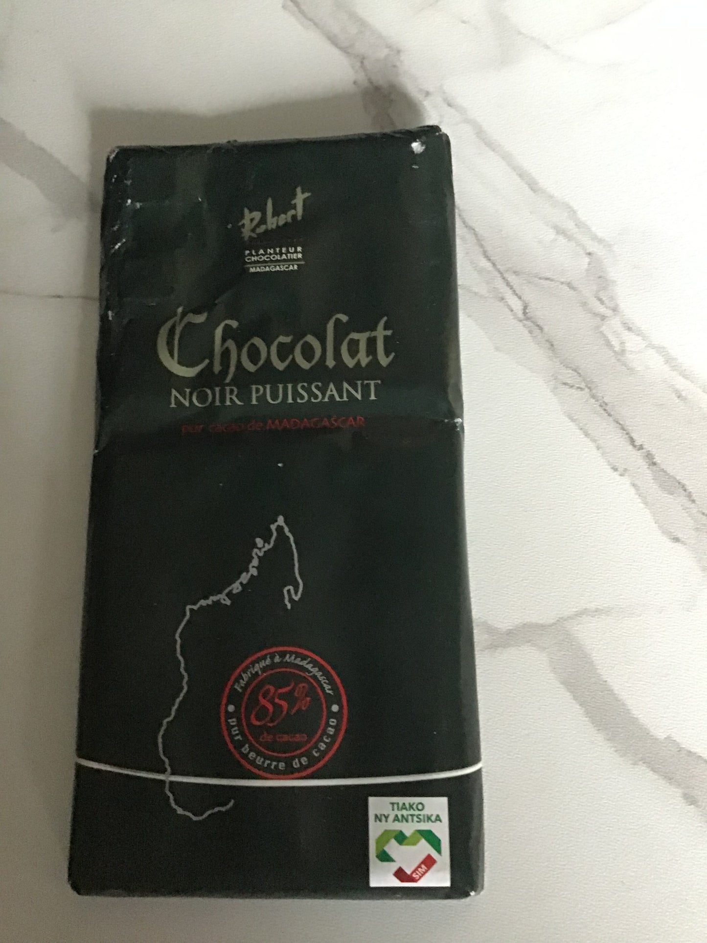 Tablette de Chocolat Noir puissant 85%