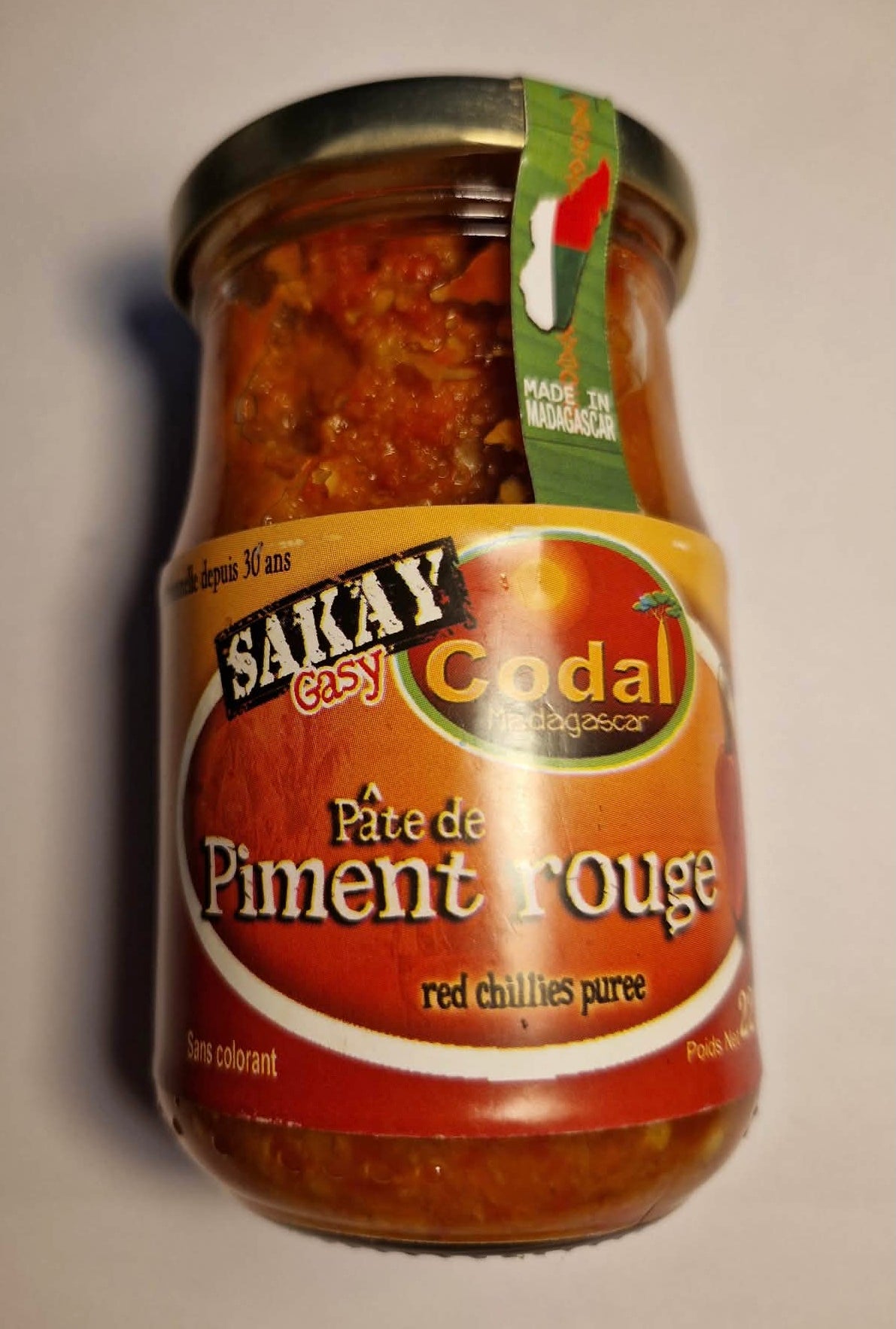 Pâte de piment rouge Marque CODAL 220g