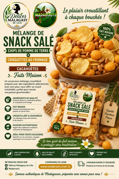 Mélange de snack salé fait Maison