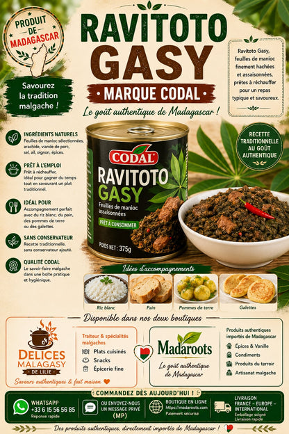 Ravitoto Marque CODAL de Madagascar