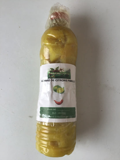 Achard de citron pimenté