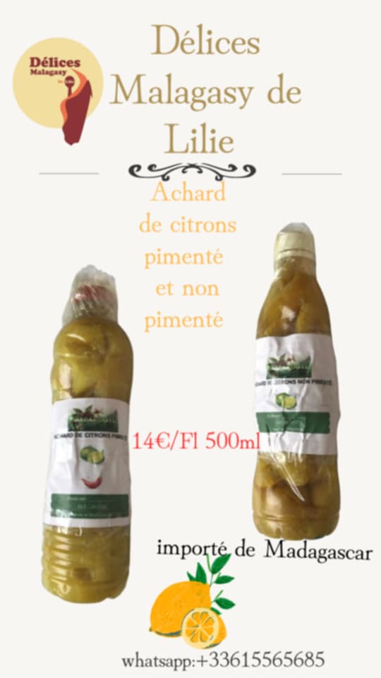 Achard de citron non pimenté