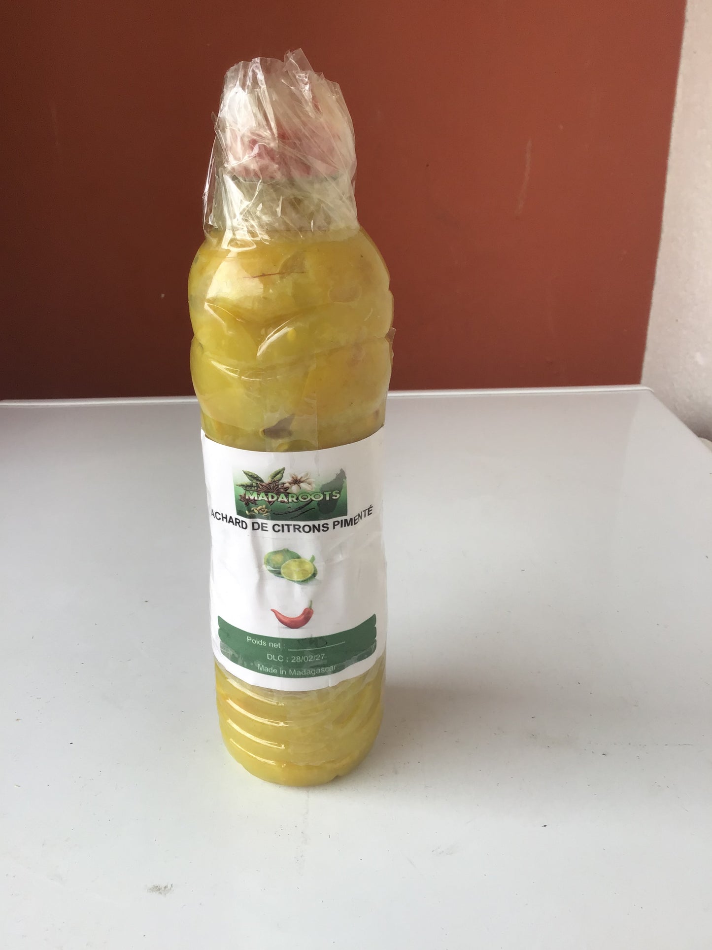 Achard de citron pimenté