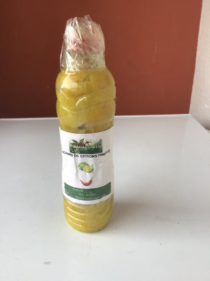 Achard de citron pimenté