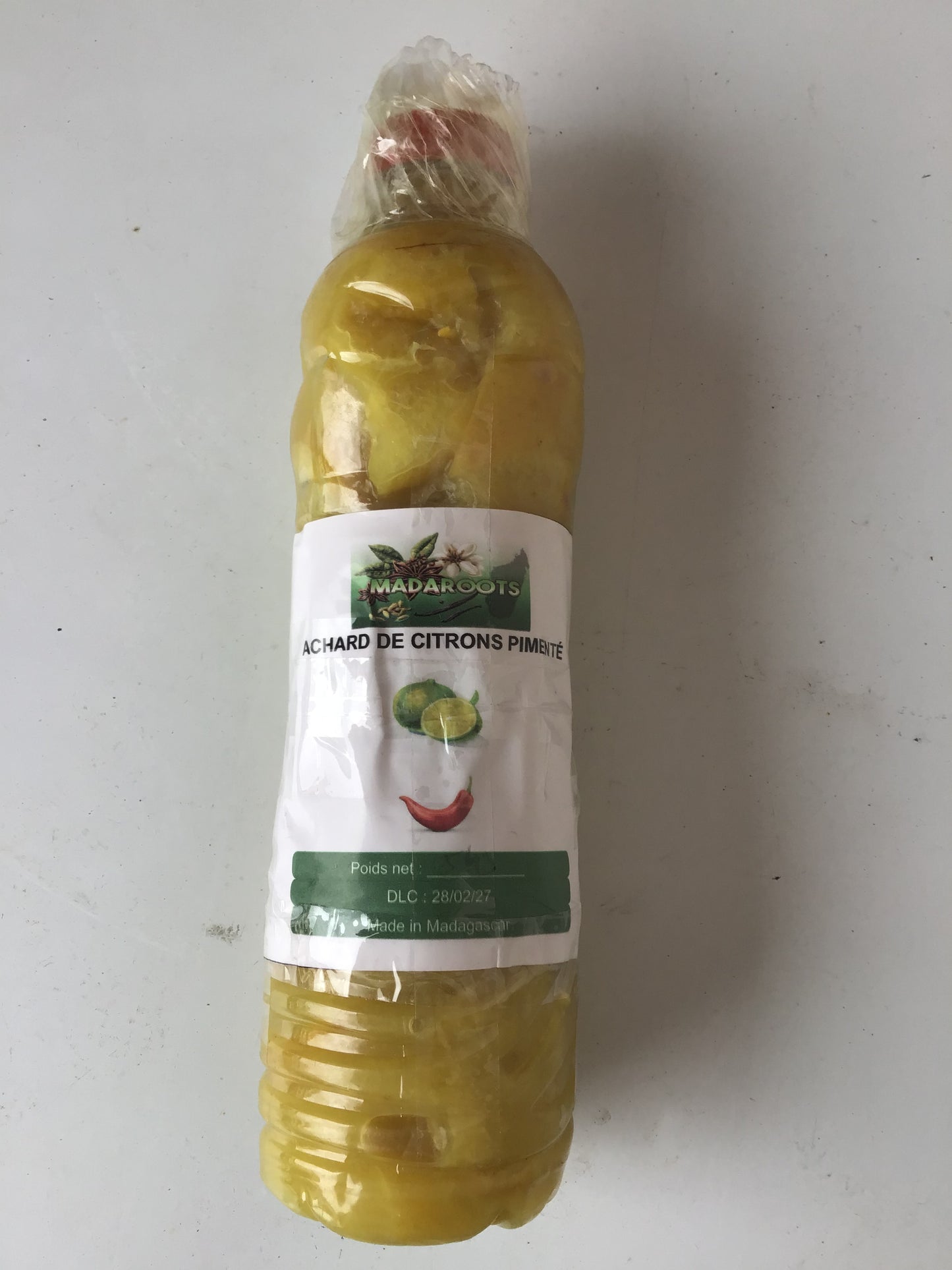 Achard de citron pimenté