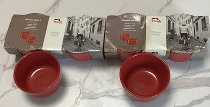 Lot de 2 ramequins  à desserts en céramique Marque STAUB