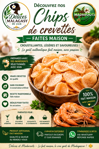 CHIPS DE CREVETTES ou CRACKERS DE CREVETTES FAITES MAISON