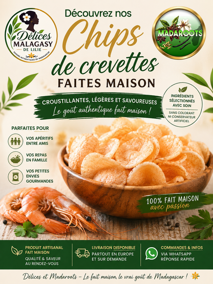 CHIPS DE CREVETTES ou CRACKERS DE CREVETTES FAITES MAISON