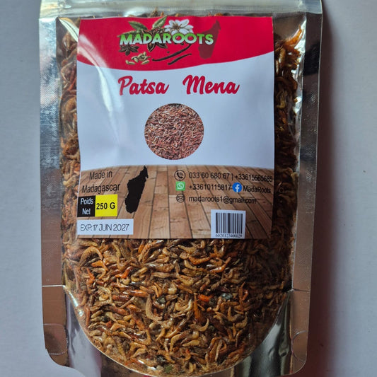 Petites crevettes séchées  rouges "Patsa mena"