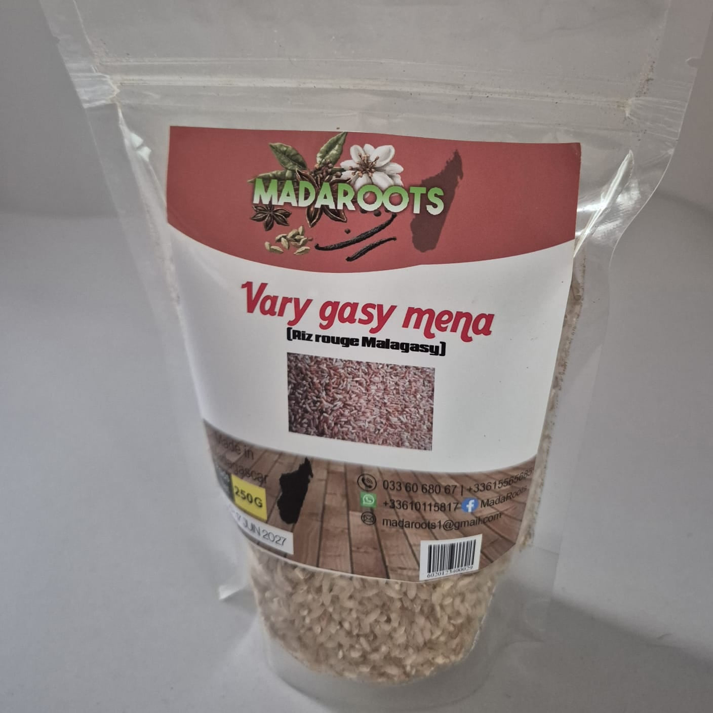 Riz rouge malgache - Vary Gasy Mena