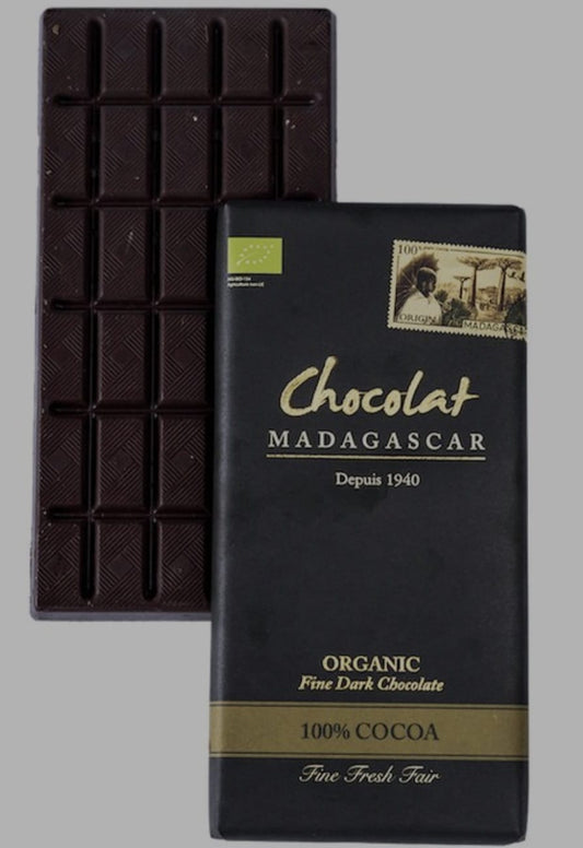 Tablette de Chocolat Noir 86% aux éclats de fèves de cacao