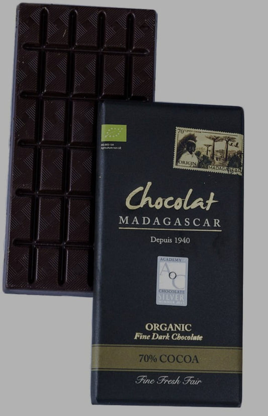 Tablette de chocolat noir 70% MADAGASCAR